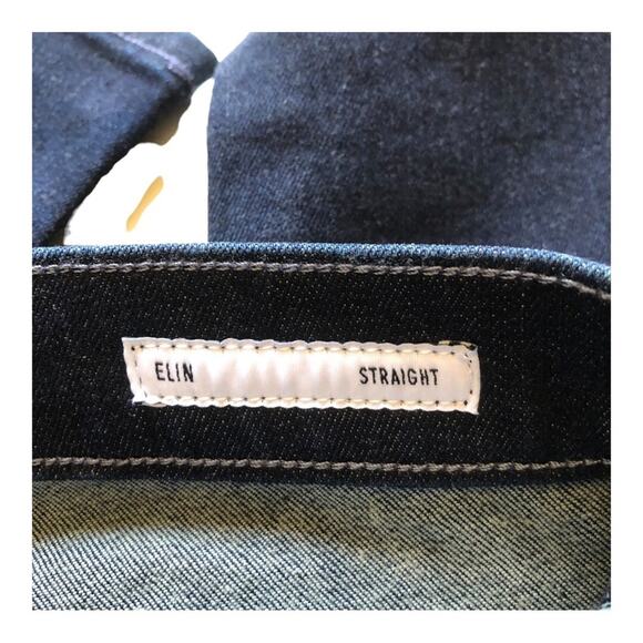 Edwin NWT Elin Relaxed Straight Leg Mid Rise Jeans Dark Indigo Legend Size 24 - Picture 11 of 16